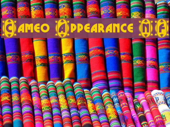 Cameo Appearance NF Font examples
