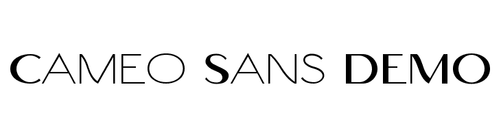 Cameo Sans DEMO  免费字体下载