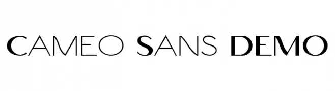 Cameo Sans DEMO  免费字体下载