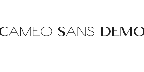 Cameo Sans DEMO Logo