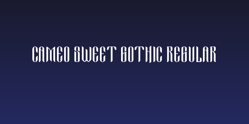 Cameo Sweet Gothic Regular Social Header
