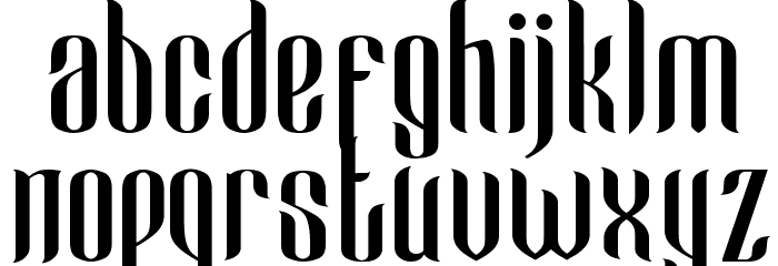 Cameo Sweet Gothic Regular Font LOWERCASE