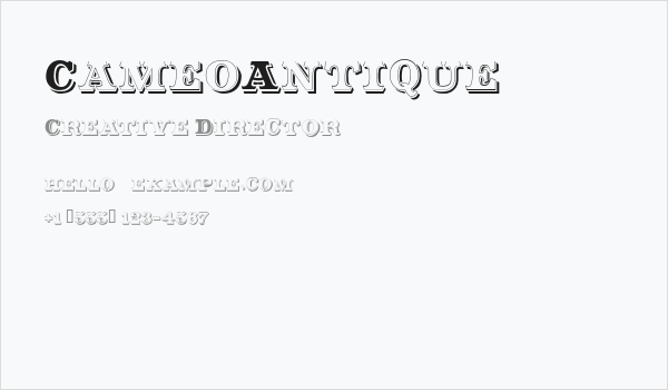 CameoAntique Business Card