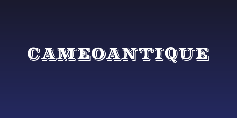 CameoAntique Social Header