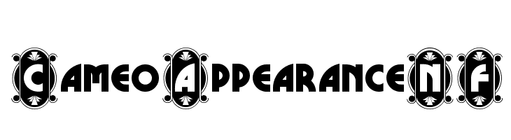 CameoAppearanceNF  Frei Schriftart Herunterladen