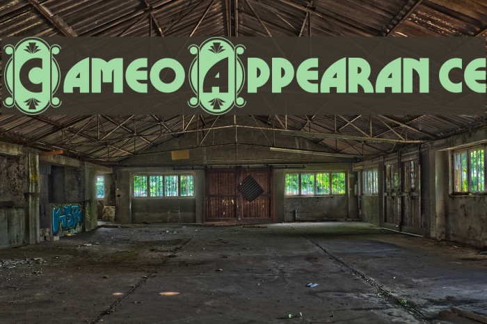 CameoAppearance Font examples