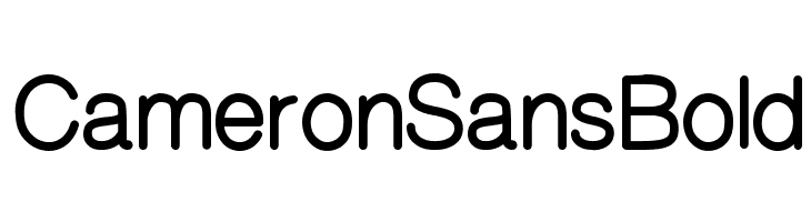CameronSansBold Font