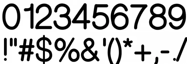 CameronSansBold Font OTHER CHARS