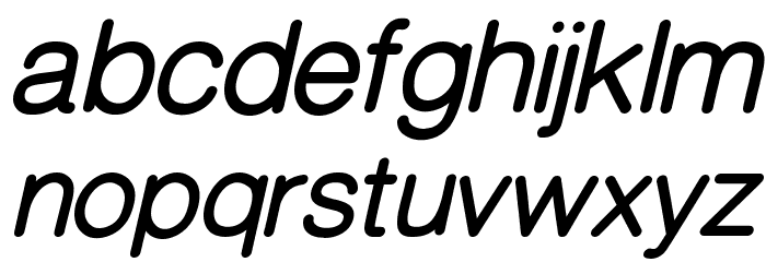 CameronSansBoldOblique Font LOWERCASE