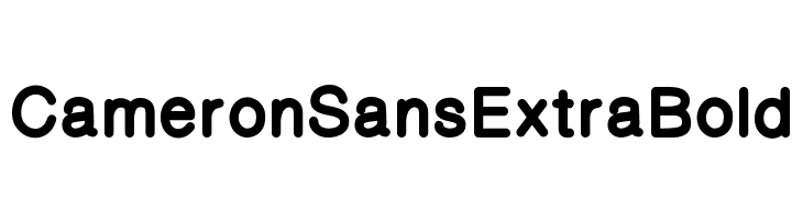 CameronSansExtraBold Font