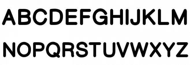 CameronSansExtraBold フォント 大文字