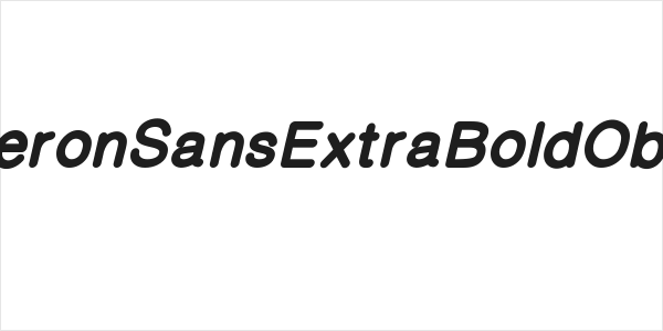 CameronSansExtraBoldOblique Logo