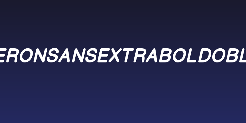 CameronSansExtraBoldOblique Social Header