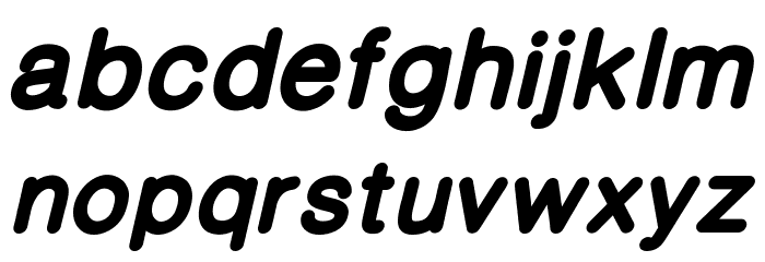 CameronSansExtraBoldOblique Font LOWERCASE