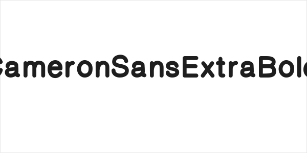CameronSansExtraBold Logo