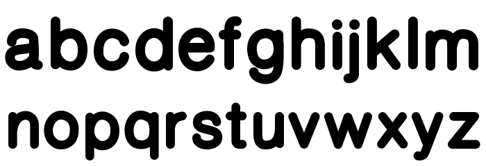 CameronSansExtraBold Font LOWERCASE