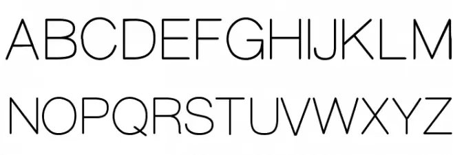 CameronSansLight 字体 大写