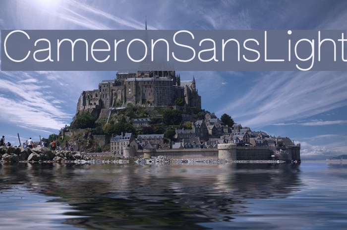 CameronSansLight Font examples