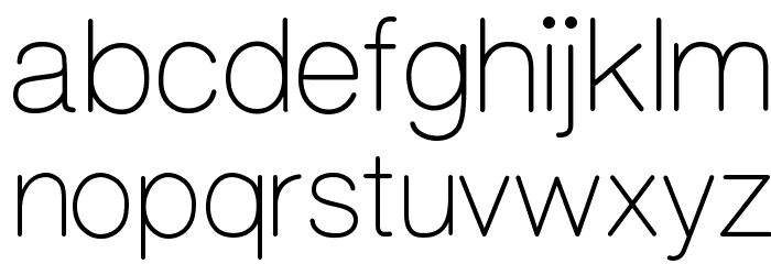 CameronSansLight Font LOWERCASE