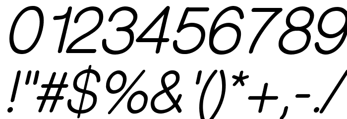 CameronSansOblique Font OTHER CHARS