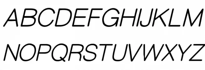 CameronSansOblique Schriftart Groß