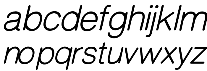 CameronSansOblique Font LOWERCASE