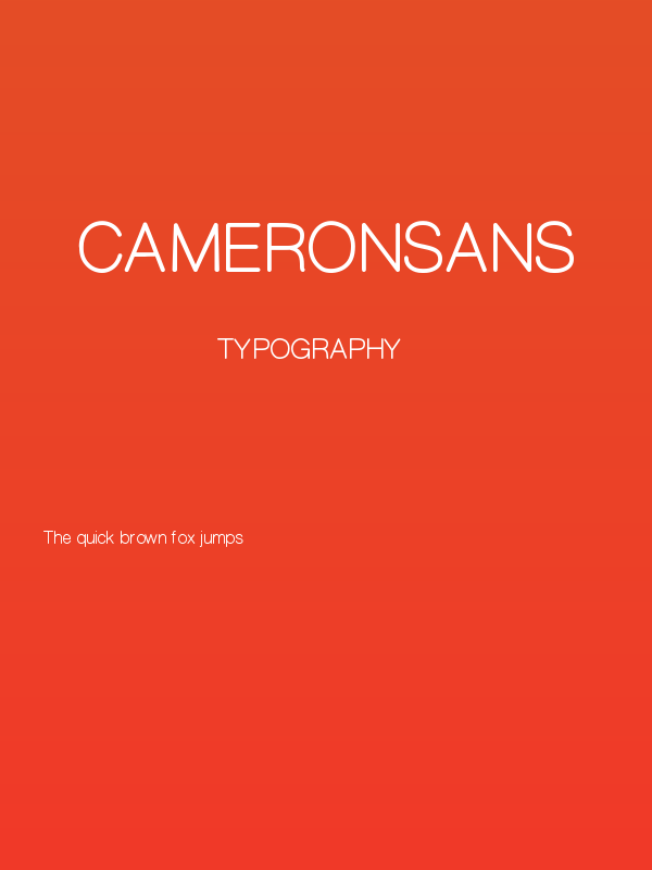 CameronSans Poster