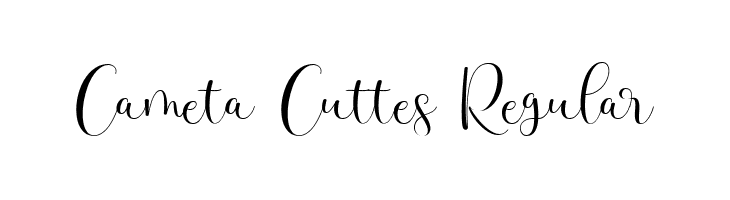 Cameta Cuttes Regular  नि: शुल्क फ़ॉन्ट्स डाउनलोड