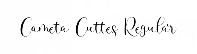 Cameta Cuttes Regular  フリーフォントのダウンロード