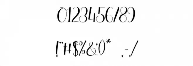 Cameta Cuttes Regular Font OTHER CHARS