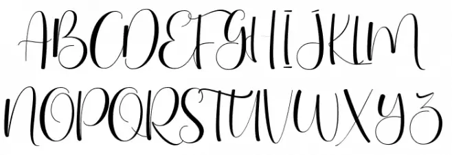 Cameta Cuttes Regular Schriftart Groß