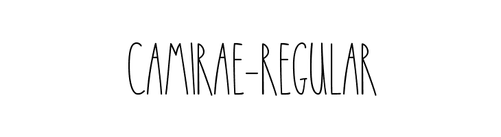 CamiRae-Regular  Frei Schriftart Herunterladen