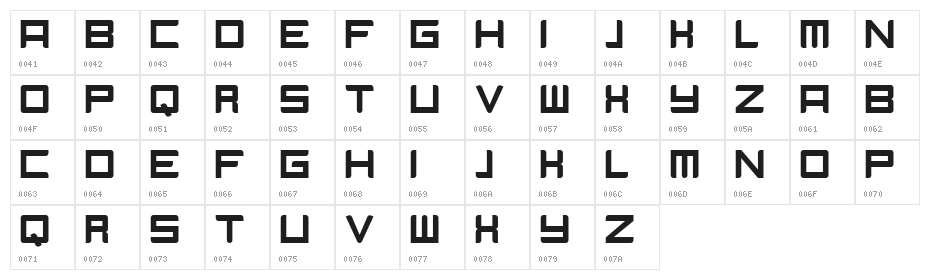 Camieis Character Map