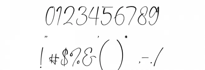 Camigata Font OTHER CHARS