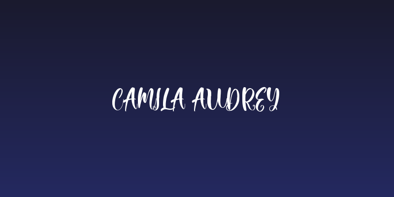 Camila Audrey Social Header