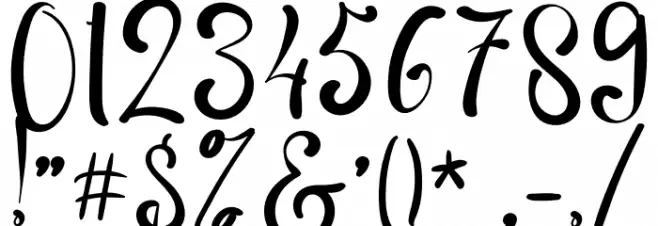 Camila Hobert Font OTHER CHARS