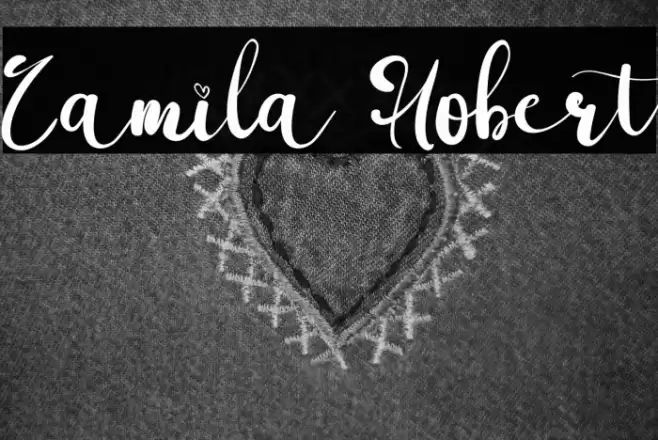 Camila Hobert Font examples