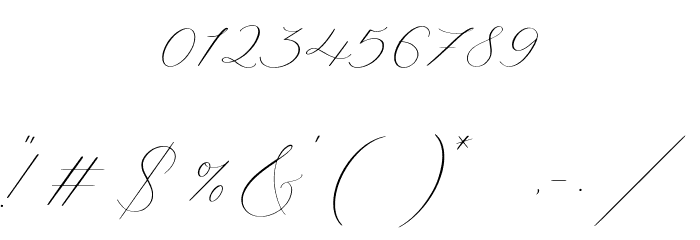 Camila Raindrop Font OTHER CHARS