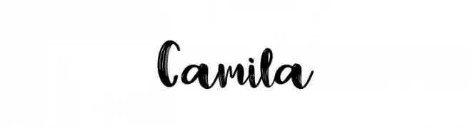 Camila  フリーフォントのダウンロード