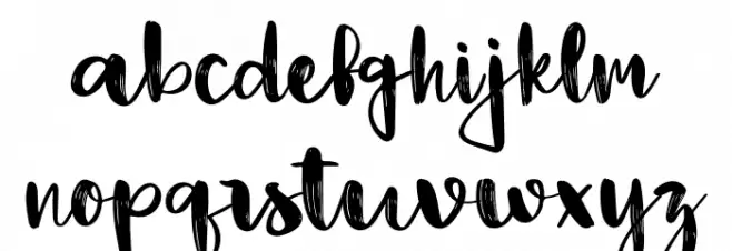 Camila Schriftart Kleinbuchstaben