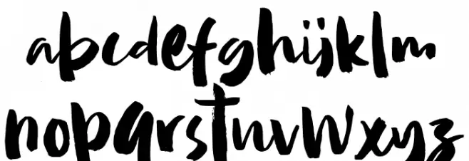 Camilla One Schriftart Kleinbuchstaben