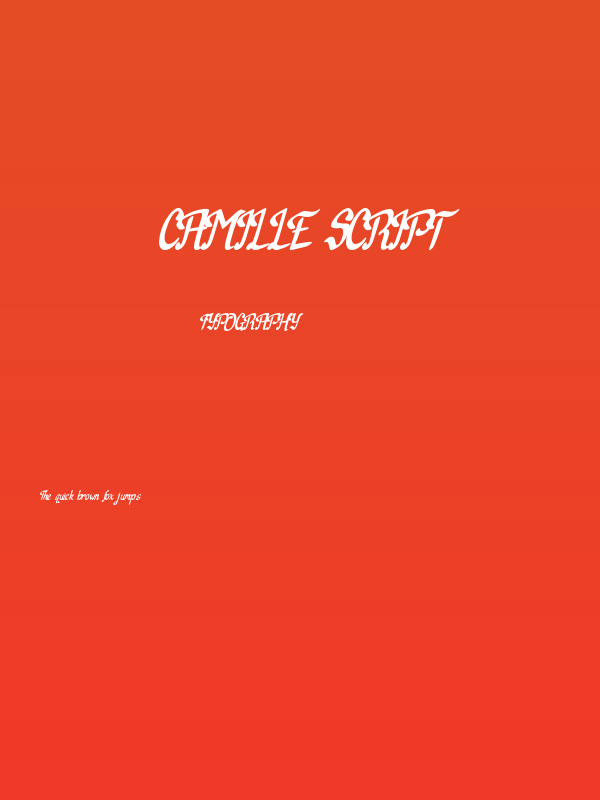 Camille Script Poster