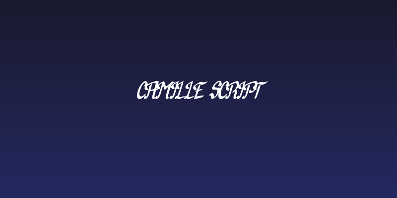 Camille Script Social Header