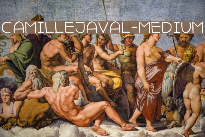 CamilleJaval-Medium Font examples