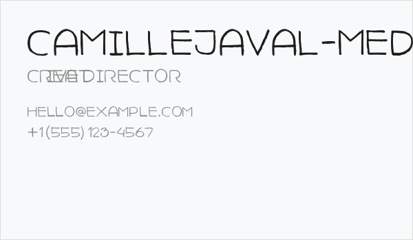 CamilleJaval-Medium Business Card