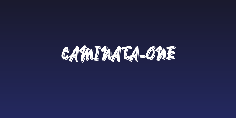 Caminata-One Social Header