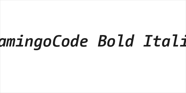 CamingoCode Bold Italic Logo