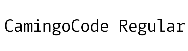 CamingoCode Regular  font caratteri gratis