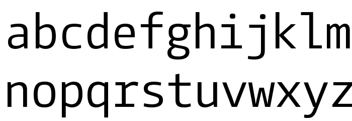 CamingoCode Regular Font LOWERCASE