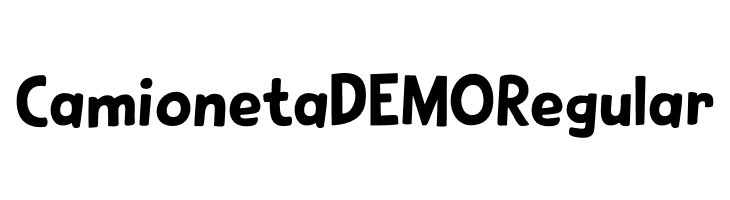 Camioneta DEMO Regular  Descarca Fonturi Gratis